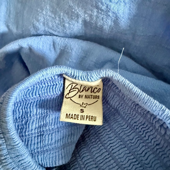 Blanco by Nature Blue Dress Small Strapless Keyhole - Picture 4 of 4